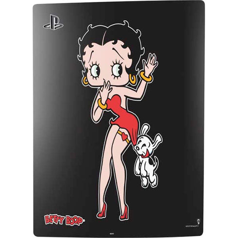 Betty Boop With Puppy PS5 Digital Edition Console Skin
